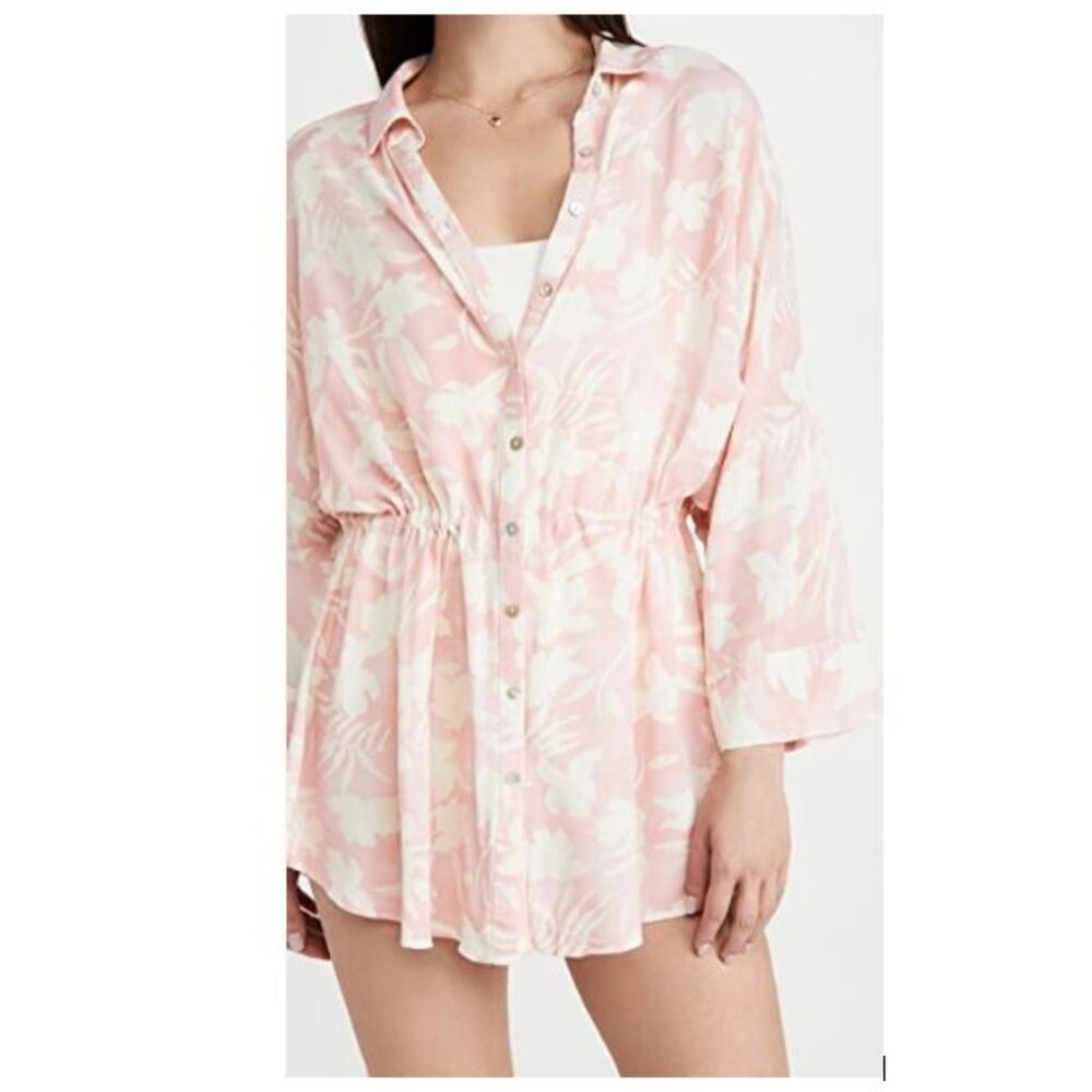 L*SPACE Pacifica Floral Tunic Swimsuit Cover Up from Anthropologie - Size XS/S - Picture 3 of 7